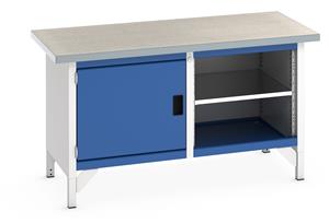 Bott Bench1500Wx750Dx840mmH - 1 Cupboard, 1 Shelf & LinoTop 41002021.**